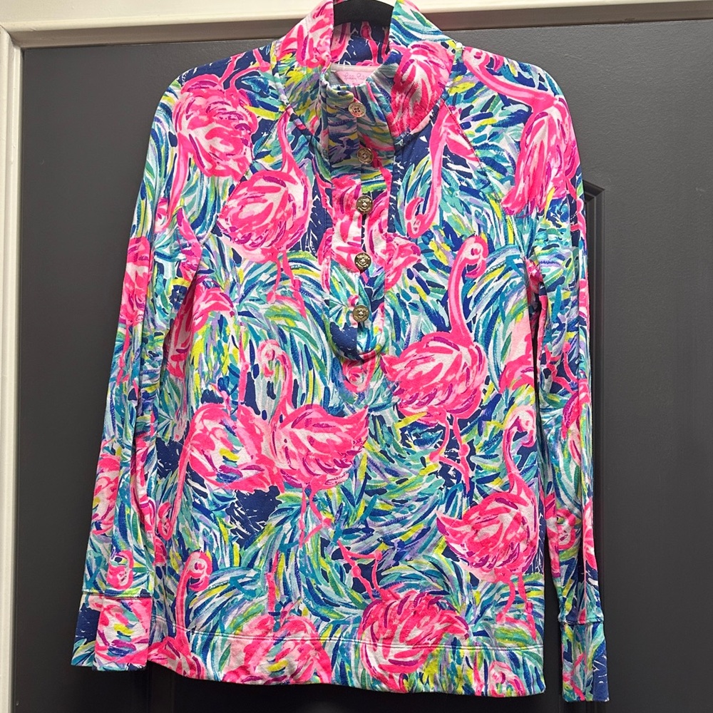 Lilly Pulitzer Windsor Popover in print Flamenco Beach